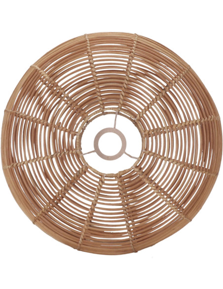 Abat-jour applique murale rotin naturel 40x40x15 cm Zorela  - 1