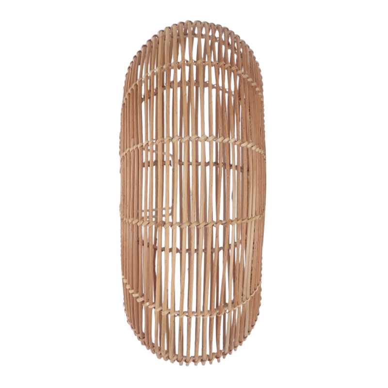 Abat-jour applique murale rotin naturel 40x40x15 cm Zorela  - 4
