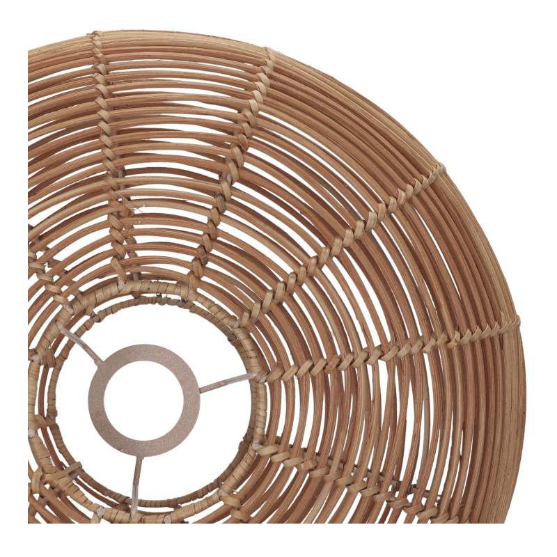 Abat-jour applique murale rotin naturel 40x40x15 cm Zorela  - 5