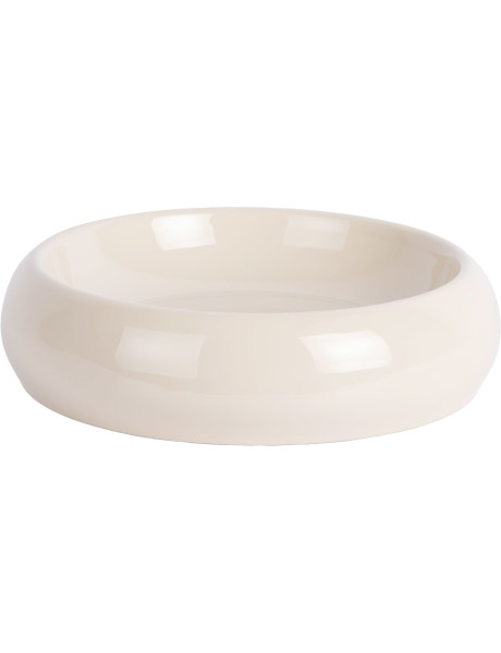 Coupe décorative métal blanc cassé 30x8 cm Cadiz Present Time - 1