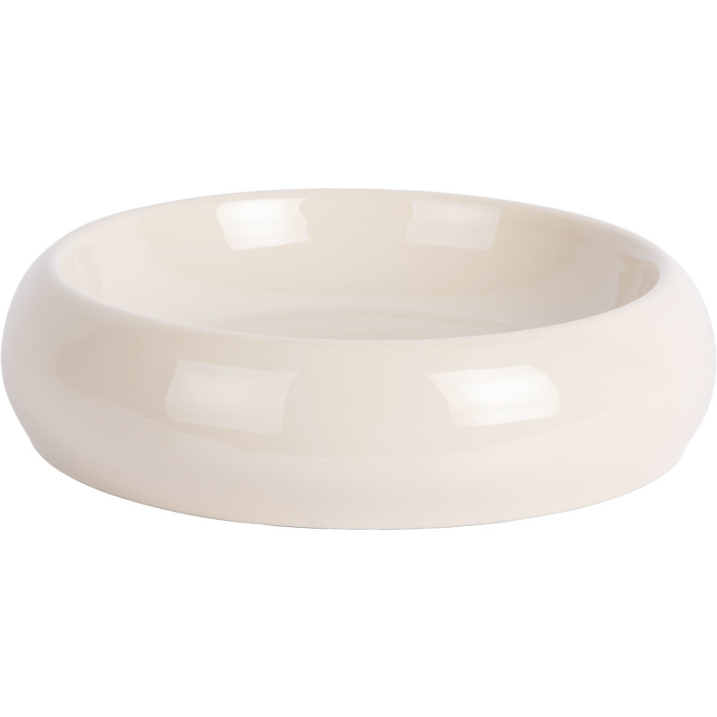 Coupe décorative métal blanc cassé 30x8 cm Cadiz Present Time - 1