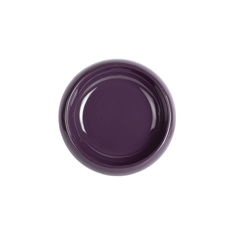 Coupe décorative métal violet prune 30x8 cm Cadiz Present Time - 3
