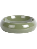 Coupe décorative métal vert sauge 30x8 cm Cadiz