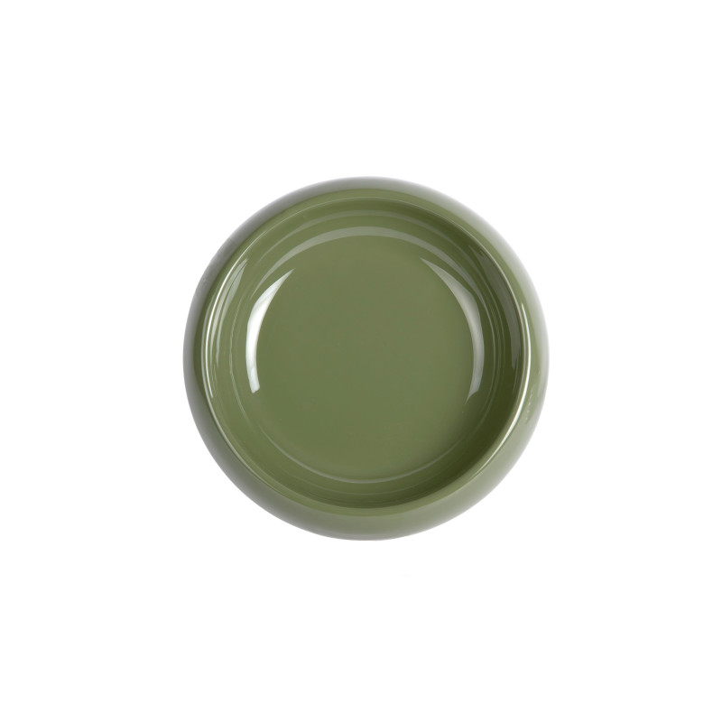 Coupe décorative métal vert sauge 30x8 cm Cadiz Present Time - 3