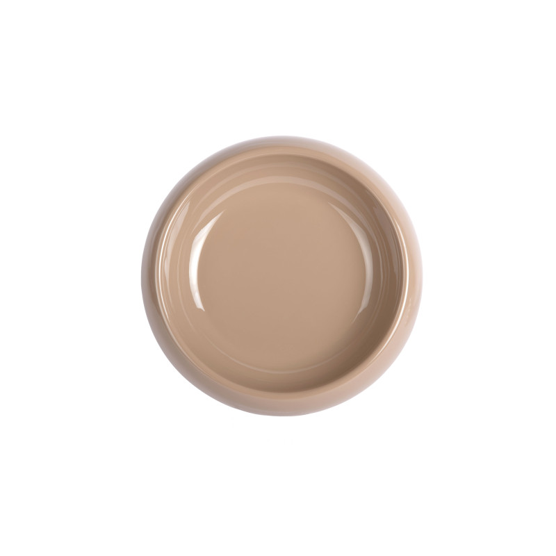 Coupe décorative métal beige moka 30x8 cm Cadiz Present Time - 2