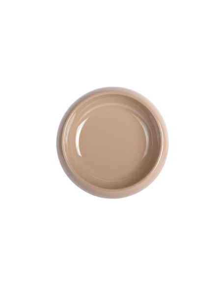 Coupe décorative métal beige moka 30x8 cm Cadiz Present Time - 2