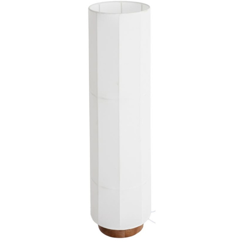 Lampadaire blanc bois coton 99,5 cm Isaro Ixia - 1