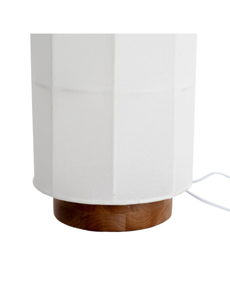 Lampadaire blanc bois coton 99,5 cm Isaro Ixia - 6