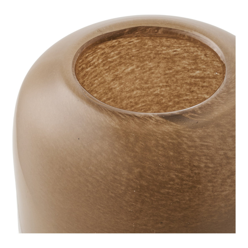 Photophore rond en verre soufflé marron ambré 8 cm Ryndor House Nordic - 3