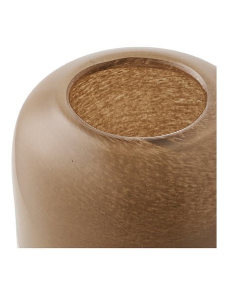Photophore rond en verre soufflé marron ambré 8 cm Ryndor House Nordic - 3