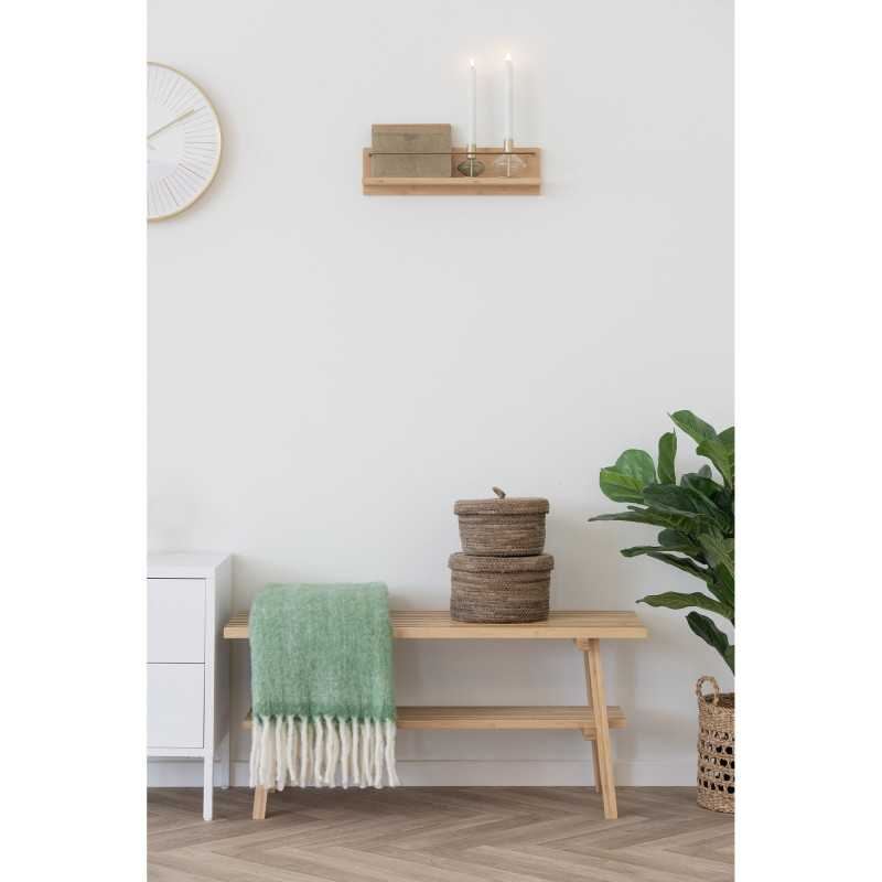 Bougeoirs en verre transparent et vert métal doré lot de 2 Lyrven House Nordic - 5