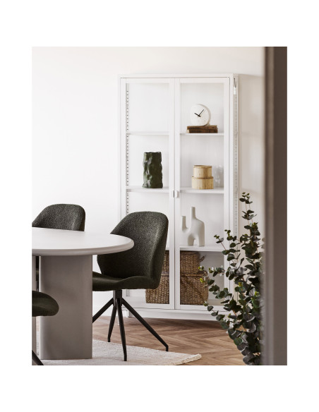 Vase céramique organique vert olive 25,5 cm Kaelor House Nordic - 4