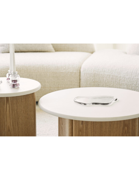 Plateau de présentation en verre fumé organique 30x21 cm Sjarel House Nordic - 2