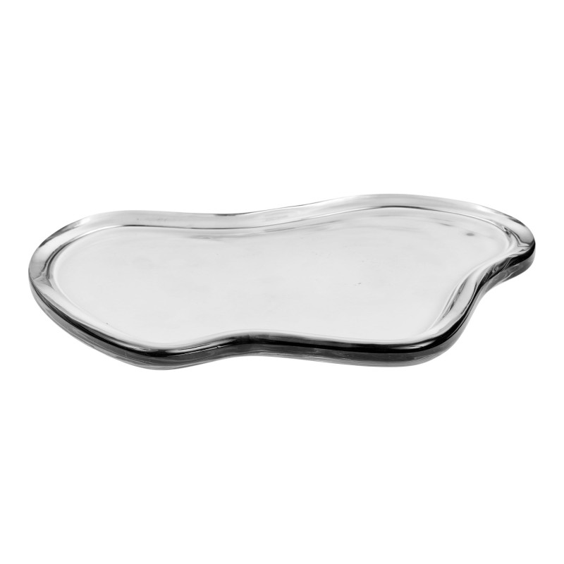 Plateau de présentation en verre fumé organique 30x21 cm Sjarel House Nordic - 3