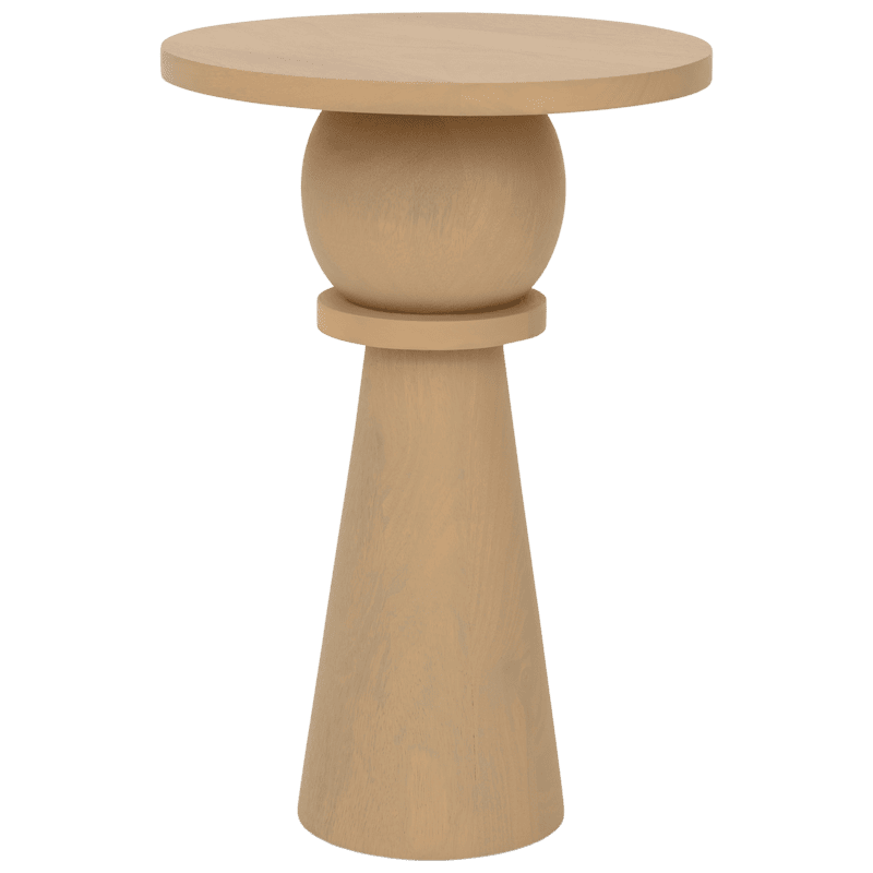 Table d’appoint ronde en manguier clair 45 cm Masaki Urban Nature Culture - 1