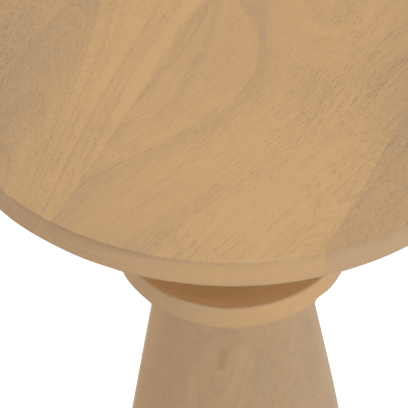 Table d’appoint ronde en manguier clair 45 cm Masaki Urban Nature Culture - 3