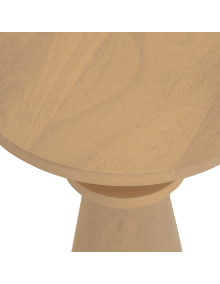 Table d’appoint ronde en manguier clair 45 cm Masaki Urban Nature Culture - 3