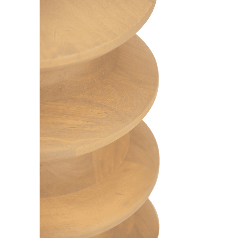 Table d’appoint ronde bois de manguier clair 41 cm Zira Urban Nature Culture - 4