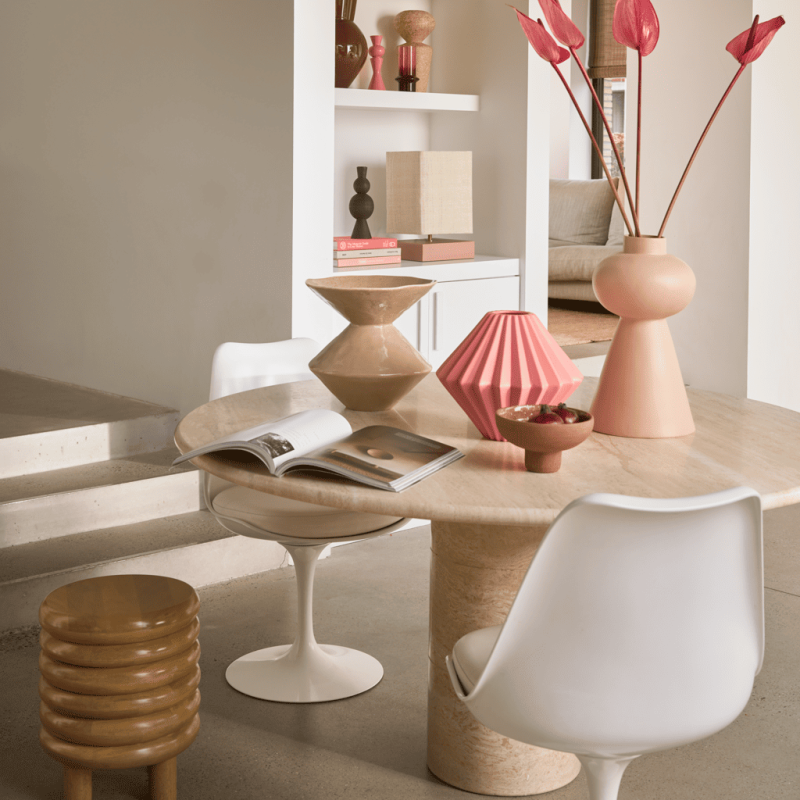 Table d’appoint ronde manguier clair 40 cm Anuk Urban Nature Culture - 2