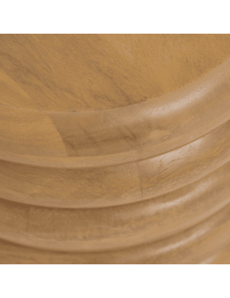 Table d’appoint ronde manguier clair 40 cm Anuk Urban Nature Culture - 5