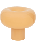 Lampe champignon en verre recyclé orange argile 26 cm Pele