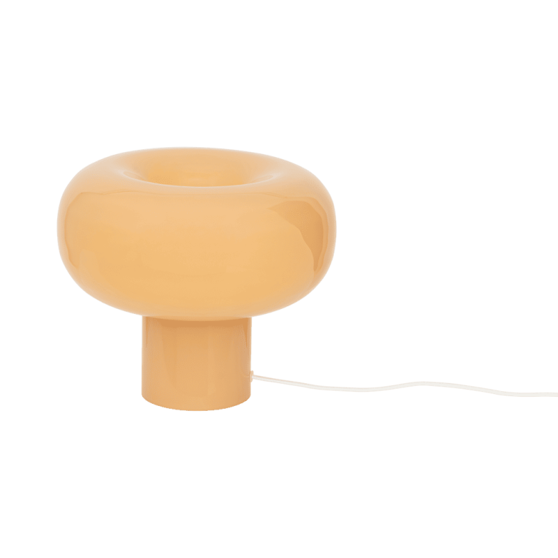Lampe champignon en verre recyclé orange argile 26 cm Pele Urban Nature Culture - 3