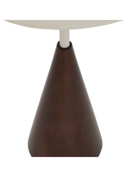 Table d’appoint ronde métal blanc et manguier 45 cm Yori Urban Nature Culture - 4