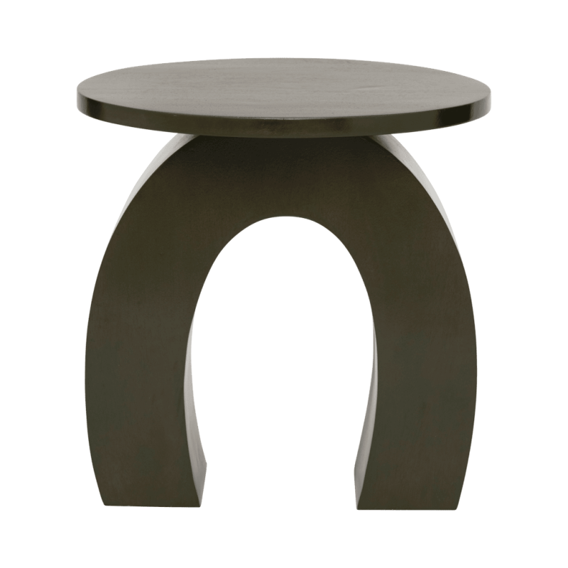Table d’appoint ronde manguier vert kaki 39 cm Fero Urban Nature Culture - 3