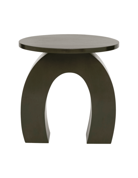 Table d’appoint ronde manguier vert kaki 39 cm Fero Urban Nature Culture - 3