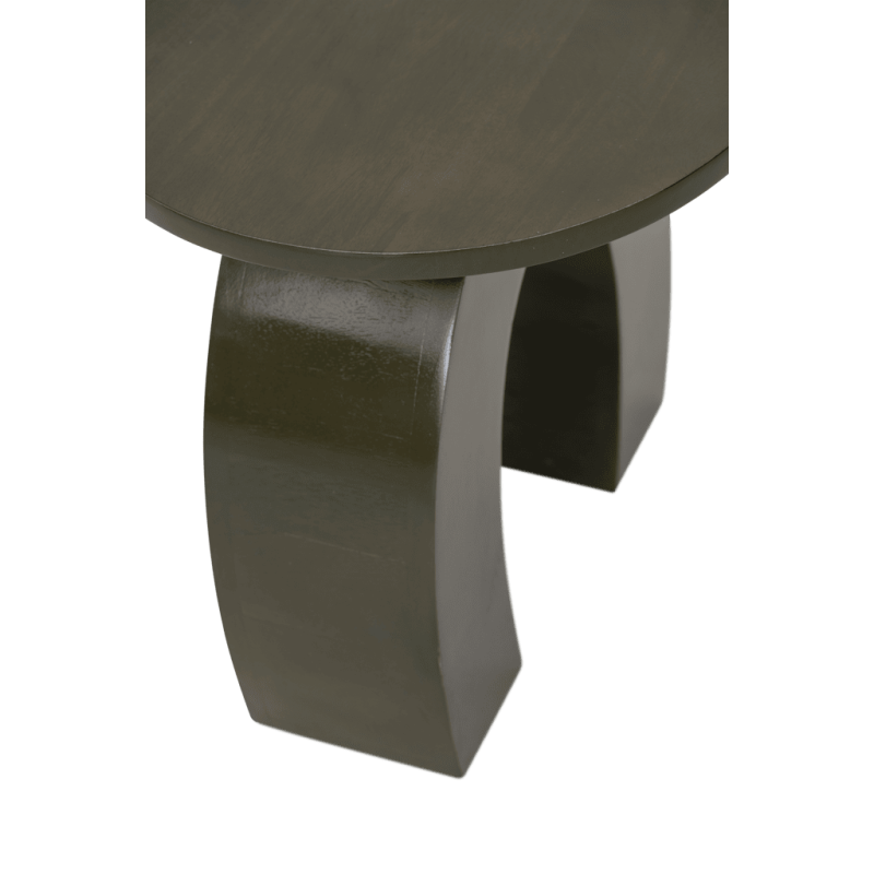Table d’appoint ronde manguier vert kaki 39 cm Fero Urban Nature Culture - 4