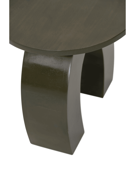 Table d’appoint ronde manguier vert kaki 39 cm Fero Urban Nature Culture - 4