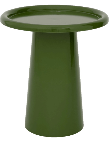 Table d’appoint ronde métal vert olive 42 cm Kimiko Urban Nature Culture - 1