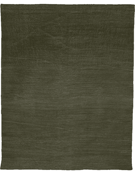 Tapis salon laine vert kaki 200x300 cm Tye Dye Urban Nature Culture - 1