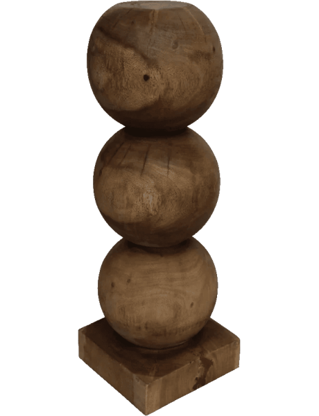 Colonne décorative bois d’acajou 83 cm Bulb Urban Nature Culture - 1