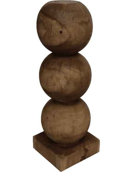 Colonne décorative bois d’acajou 83 cm Bulb Urban Nature Culture - 1