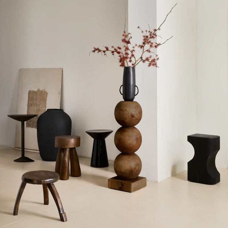 Colonne décorative bois d’acajou 83 cm Bulb Urban Nature Culture - 2