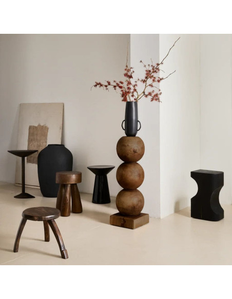 Colonne décorative bois d’acajou 83 cm Bulb Urban Nature Culture - 2