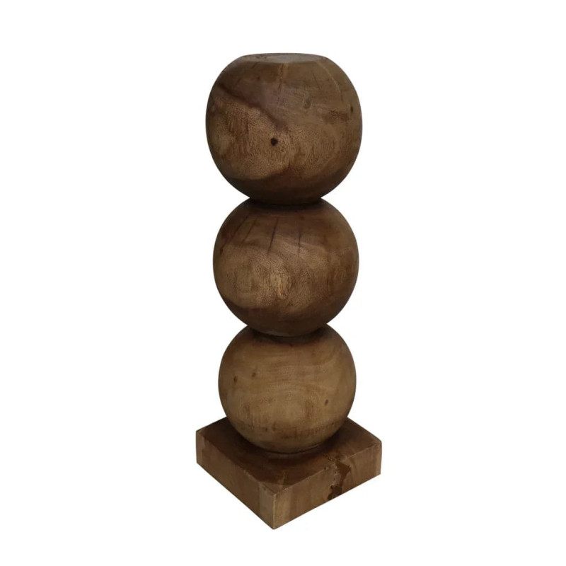 Colonne décorative bois d’acajou 83 cm Bulb Urban Nature Culture - 3