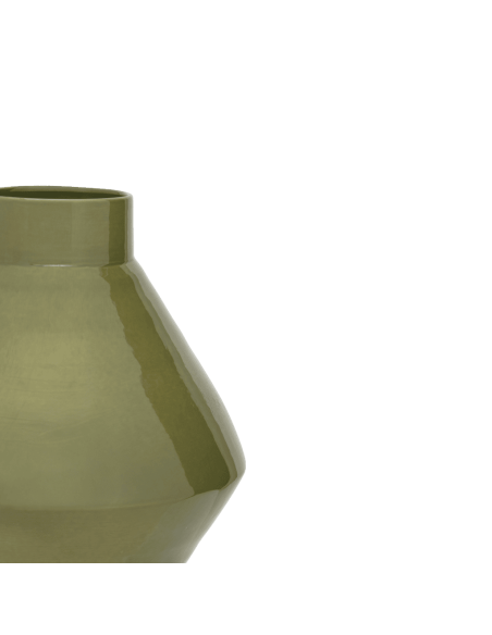 Grand vase céramique vert olive 45 cm Phila Urban Nature Culture - 3