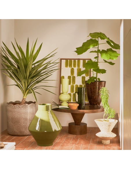 Grand vase céramique vert olive 45 cm Phila Urban Nature Culture - 5