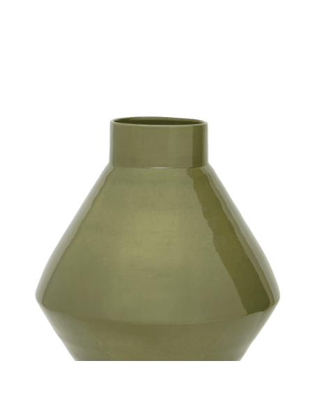 Grand vase céramique vert olive 45 cm Phila Urban Nature Culture - 4
