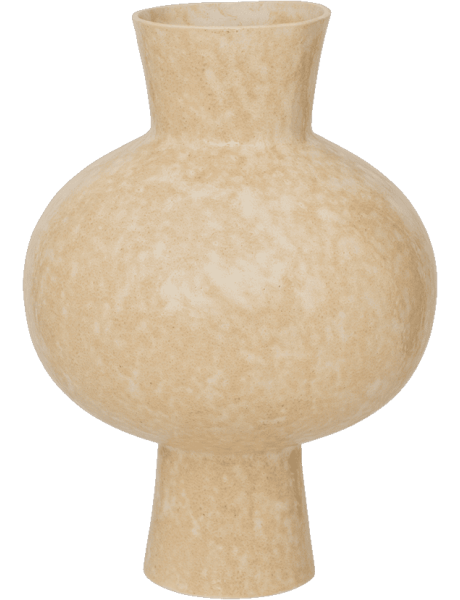 Grand vase céramique beige kaki 42 cm Ren Urban Nature Culture - 1