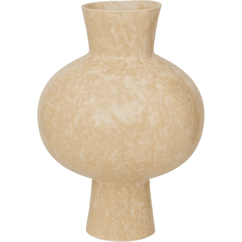 Grand vase céramique beige kaki 42 cm Ren Urban Nature Culture - 1