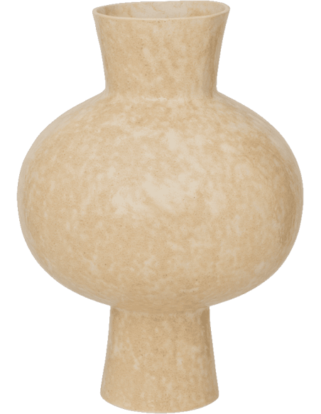 Grand vase céramique beige kaki 42 cm Ren Urban Nature Culture - 1