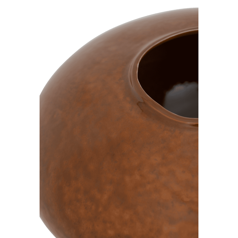 Grand vase céramique marron ambré 41 cm Foss Urban Nature Culture - 3