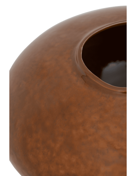 Grand vase céramique marron ambré 41 cm Foss Urban Nature Culture - 3