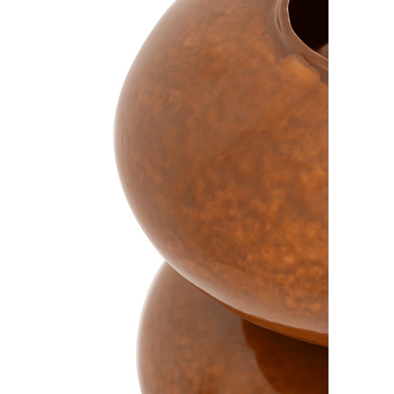 Grand vase céramique marron ambré 41 cm Foss Urban Nature Culture - 4