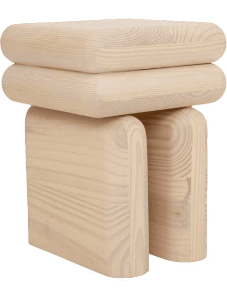 Table d’appoint bois clair 42 cm Mono Urban Nature Culture - 1