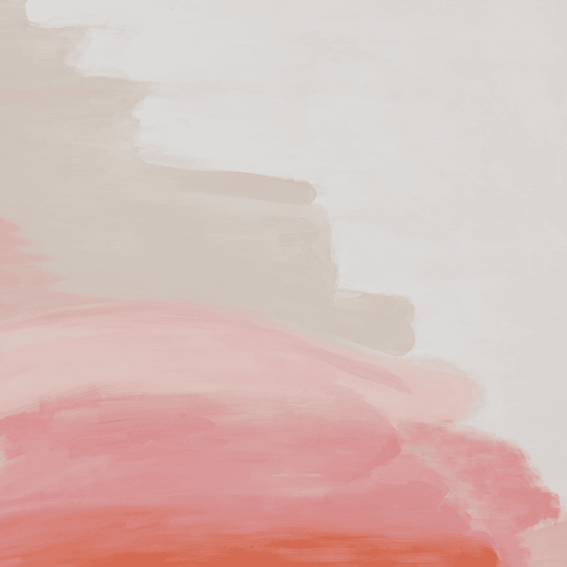 Tableau abstrait beige rose peint main 90x90 cm Aya Urban Nature Culture - 4