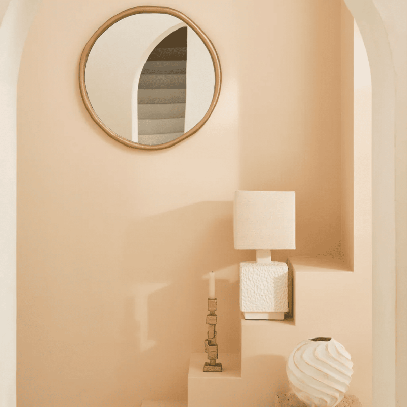 Miroir rond mural aluminium doré 60 cm Rox Urban Nature Culture - 2